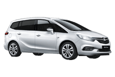 Car Hire Arbroath - Vauxhall Zafira 5 + 2 - Minibus hire Arbroath